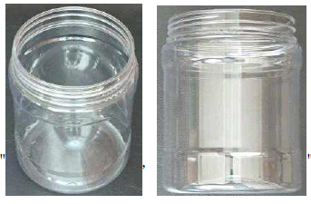 Defendant's accused design: a similar 3-tier transparent cylindrical food storage bottle