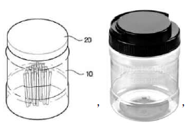 Prior-art examples of common 3-tier cylindrical containers excluded from the design similarity assessment