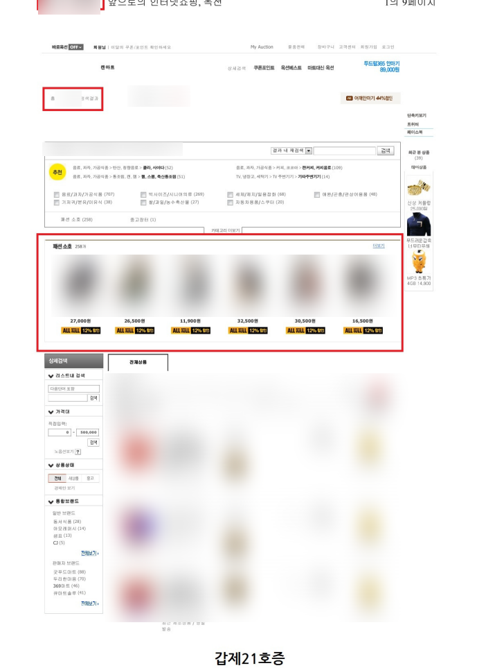 KIPRIS registration record of the bad-faith fashion trademark filed in clothing Class 25