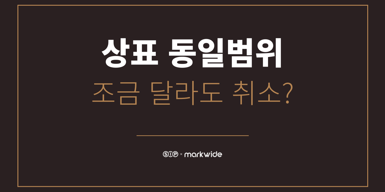 브랜드 상표 동일범위1